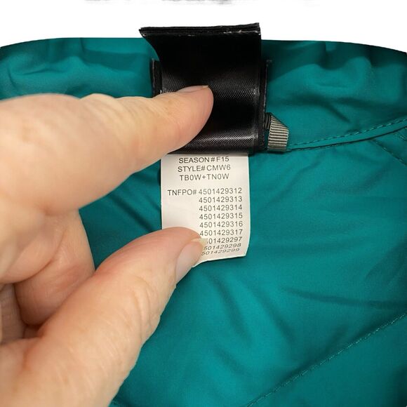 The North Face Puffer Jacket Womens 550 Down Feather Sports Coat, Green, Small P - Picture 13 of 13